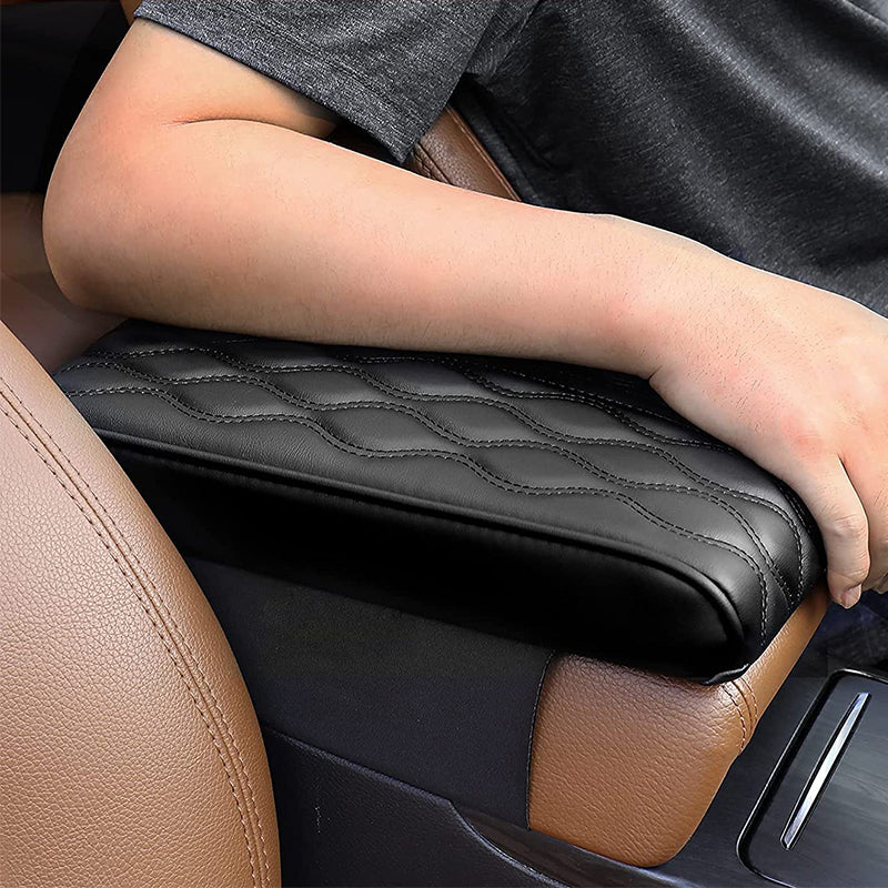 Universal memory foam car armrest cushion for enhanced driving comfort