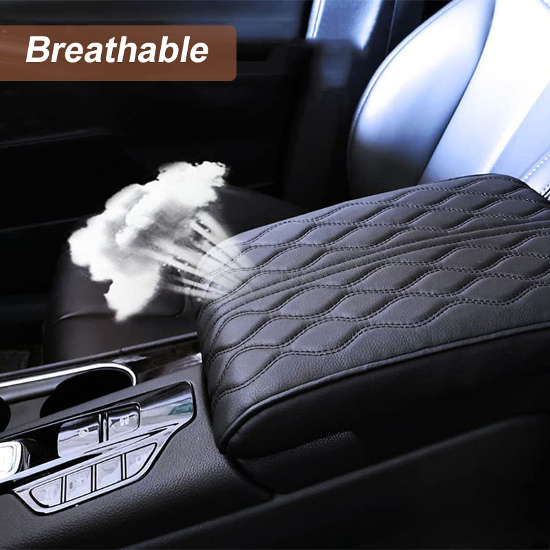 Car interior styling accessory center console cushion with smooth finish