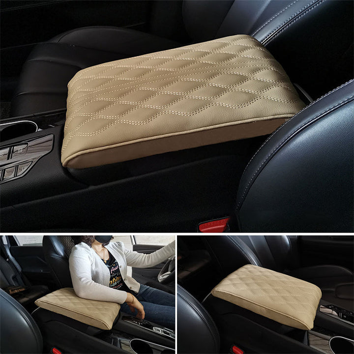 Secure strap attachment system on the bottom of center console cover