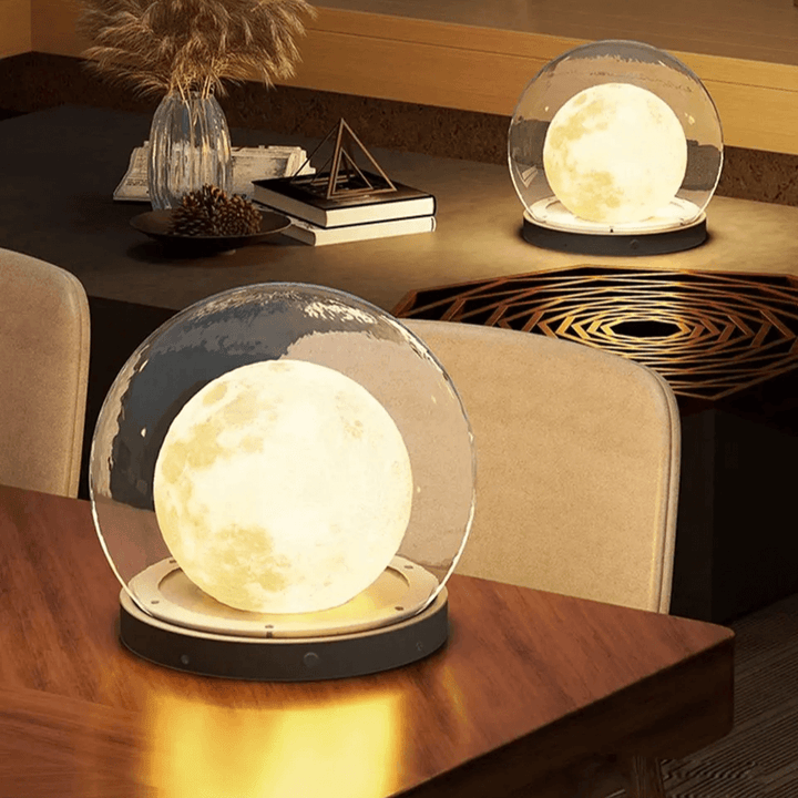 Illuminated landscape lighting creating a serene atmosphere in the yard