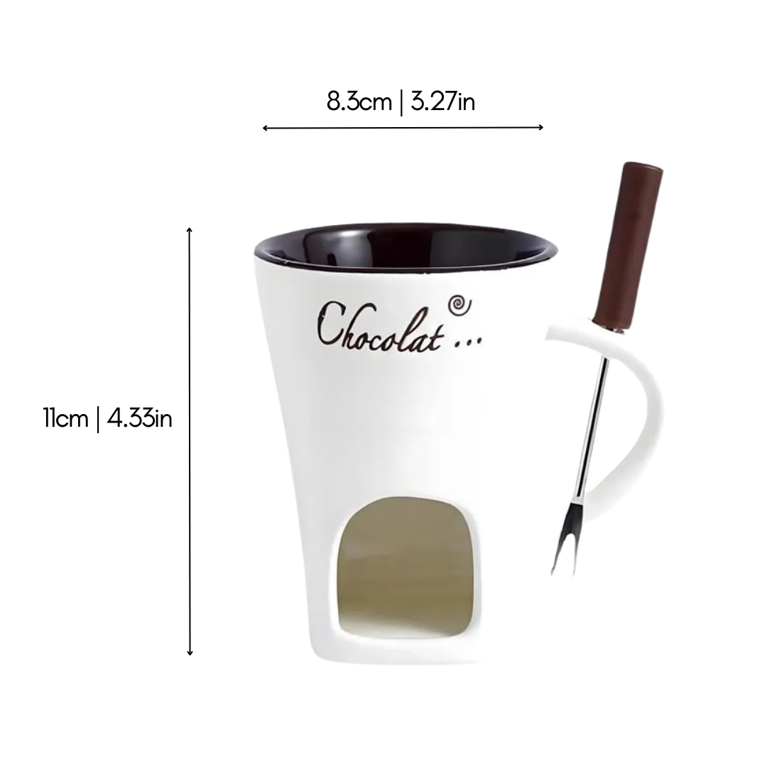 Tableware melting bowl for cheese and chocolate party treats