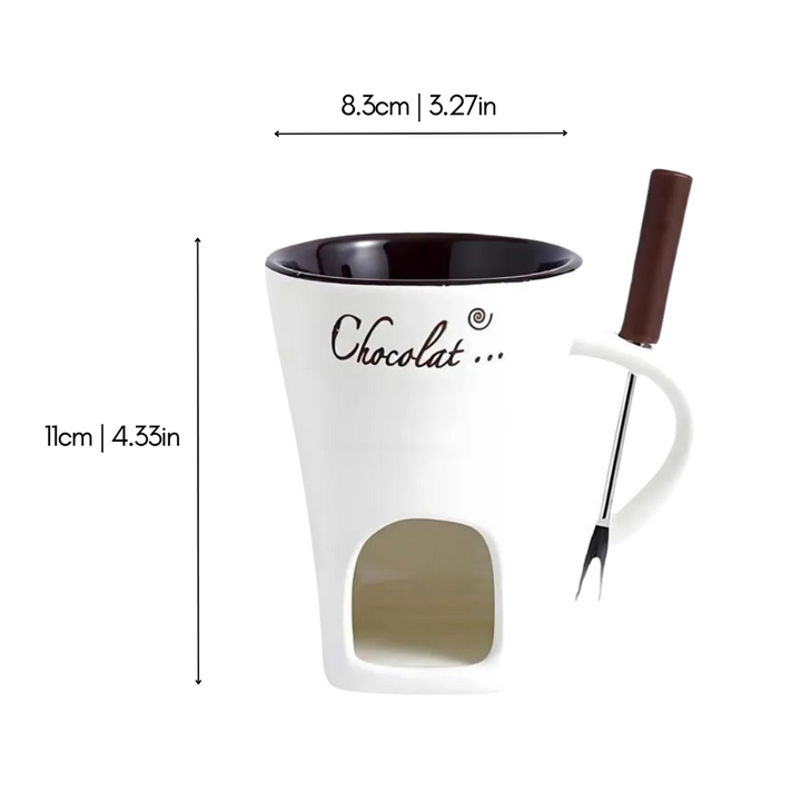Tableware melting bowl for cheese and chocolate party treats