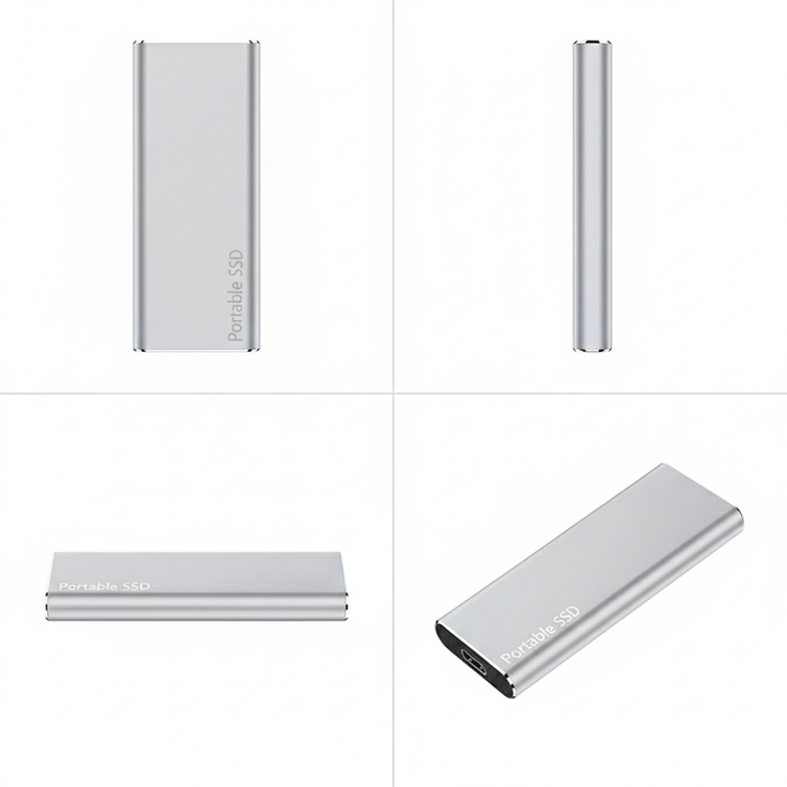 Durable metal casing texture of the high capacity 1tb to 10tb hard drive