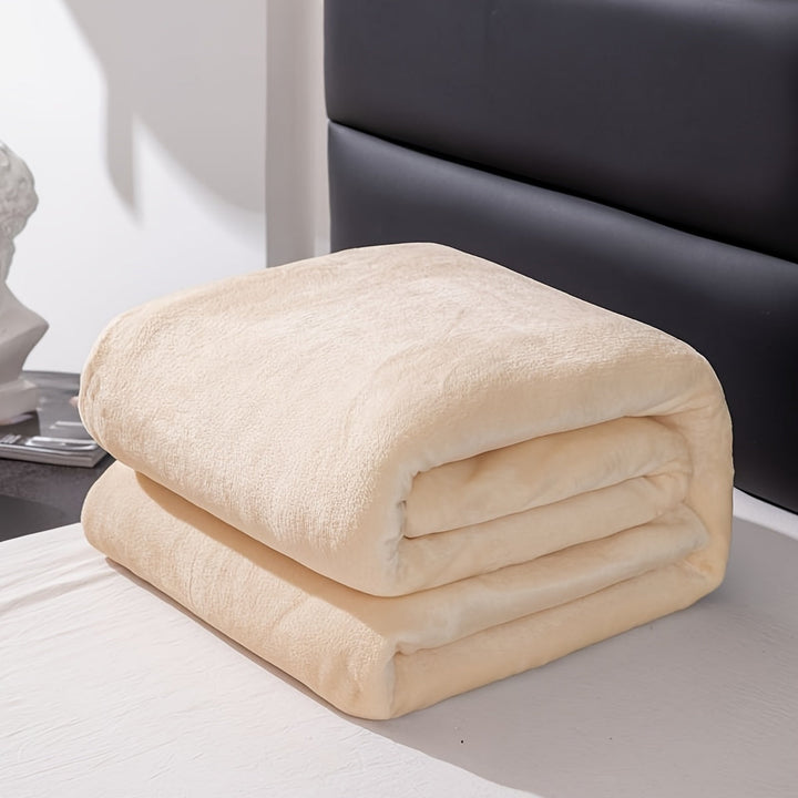 Plush soft fleece blanket wrapped or staged for gifting and home styling
