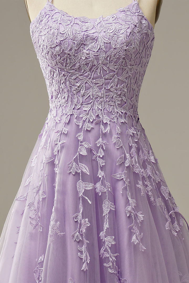 Close-up fabric detail of the layered tulle evening gown and bodice