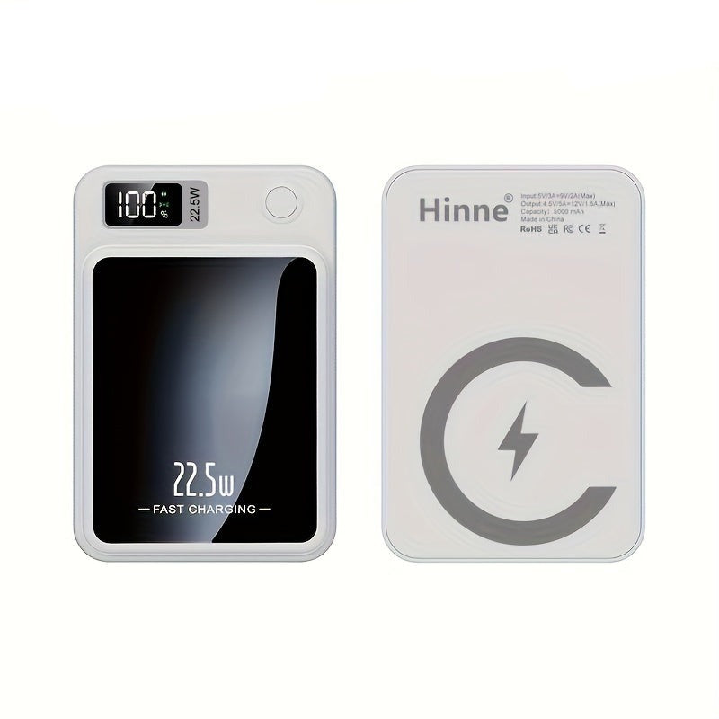Detailed close-up of the magnetic charging surface and power indicator lights