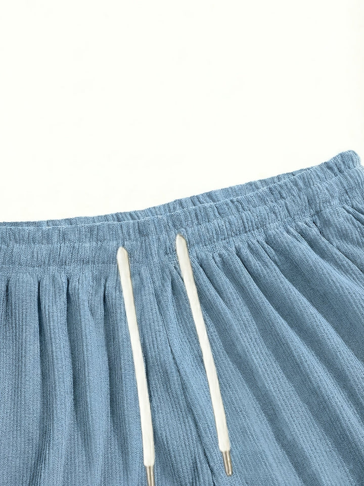 Soft breathable fabric texture of mens summer wear shorts