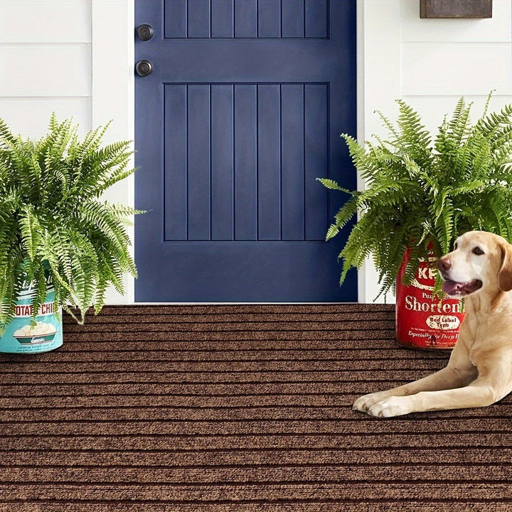 Comfortable washable runner rug providing secure footing in narrow spaces and kitchens