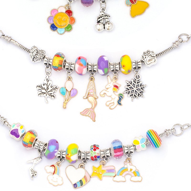 Creative gift beading set with alphabet beads for personalized accessories