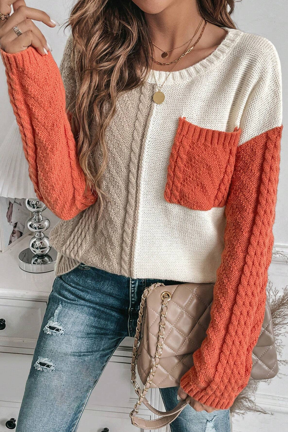 Meadowlyn | Women’s  Crew Neck Knit Sweater