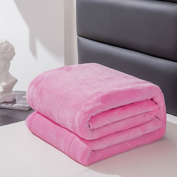 Comfortable all-season blanket draped over furniture as a stylish home decor piece