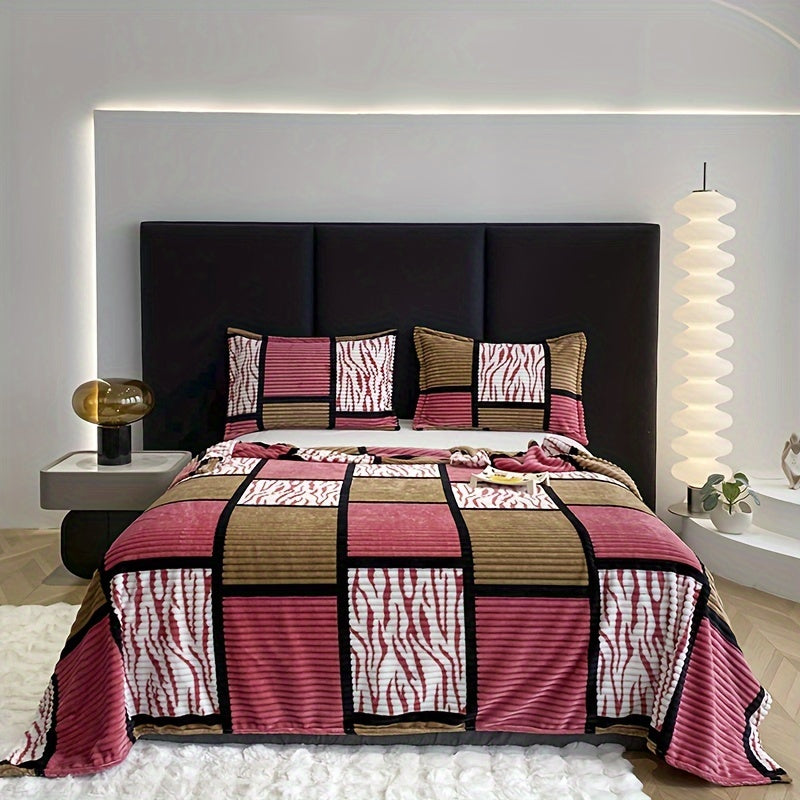 Lightweight cozy blanket styled on an armchair for living room accessories