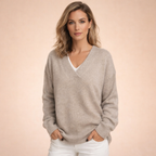 Ava | Women’s Relaxed V-Neck Sweater