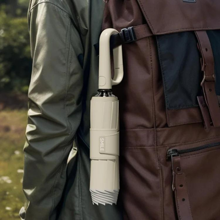Durable metal shaft and reinforced ribs of the storm umbrella