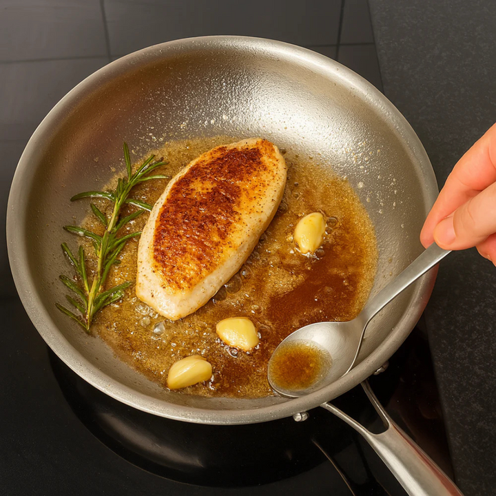 Ergonomic kitchen utensils designed for nonstick titanium pots