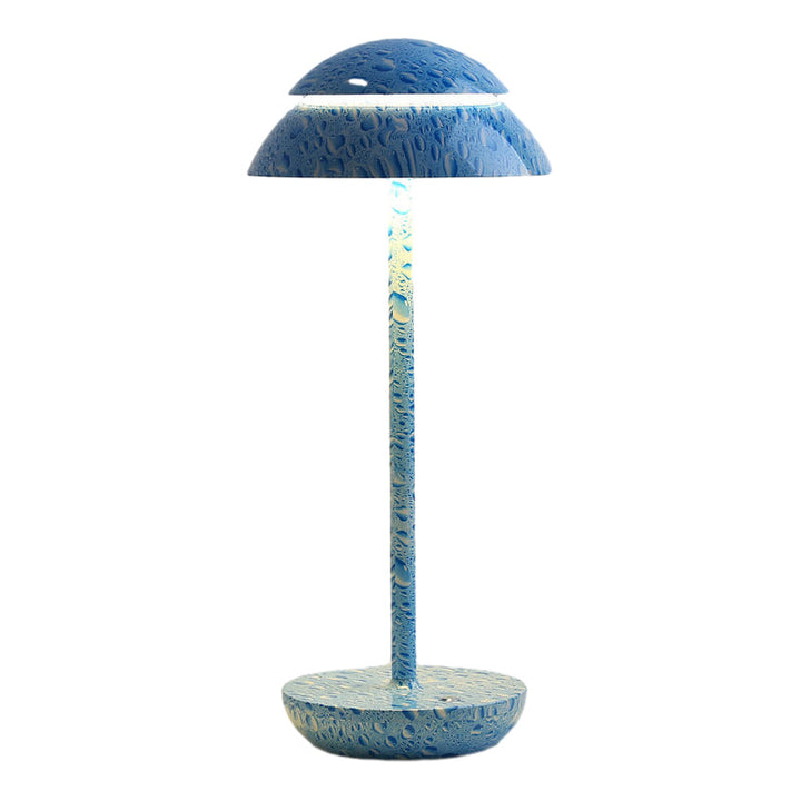 Modern wireless bedside lamp featuring a durable metallic base