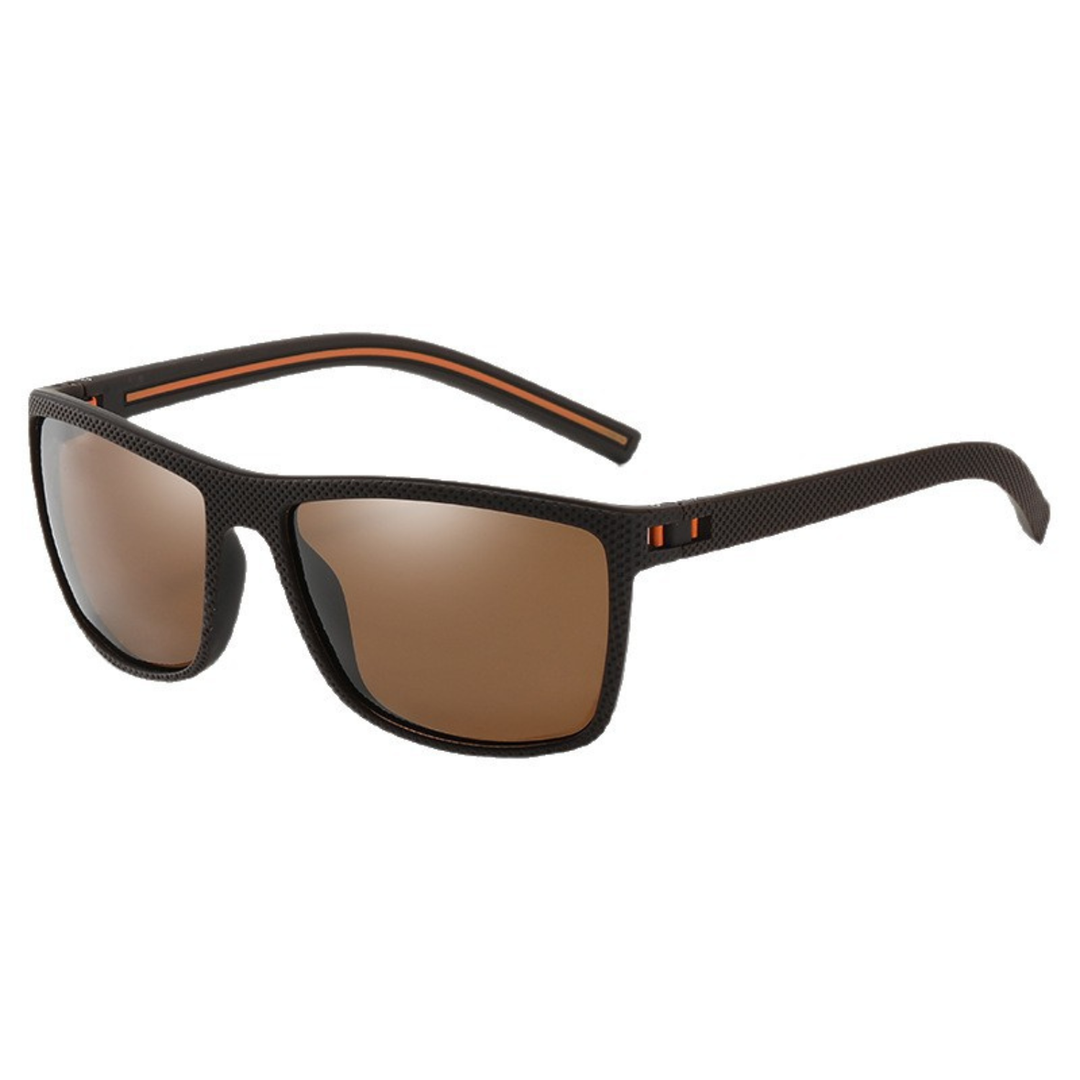 Complete set of mens polarized sports sunglasses with accessories