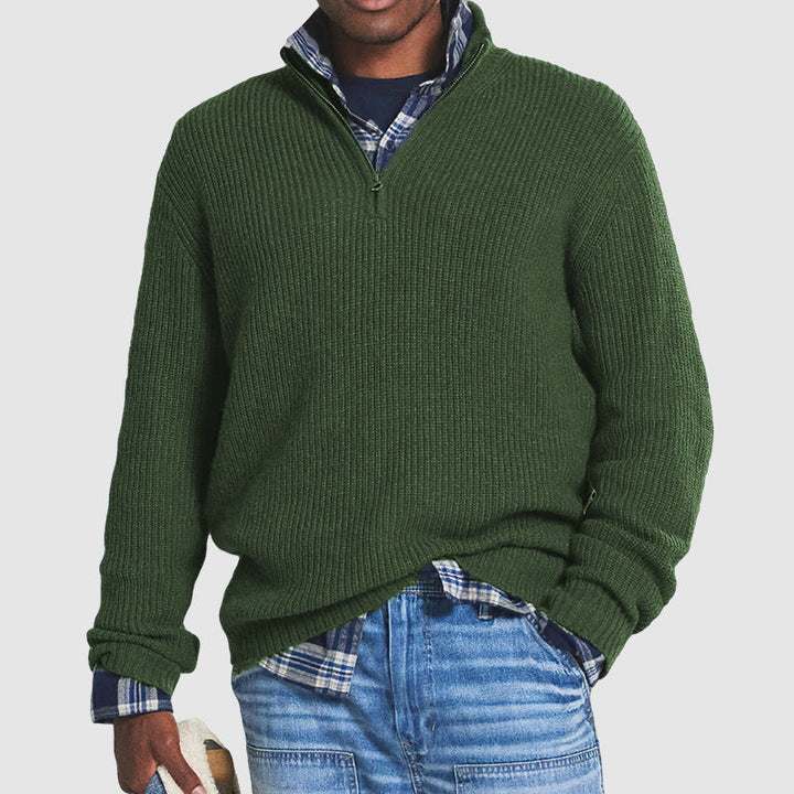 Paul | Men’s Ribbed Quarter-Zip Sweater