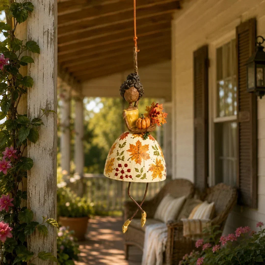 Hanging ornament showcasing the intricate metalwork of the dancing lady