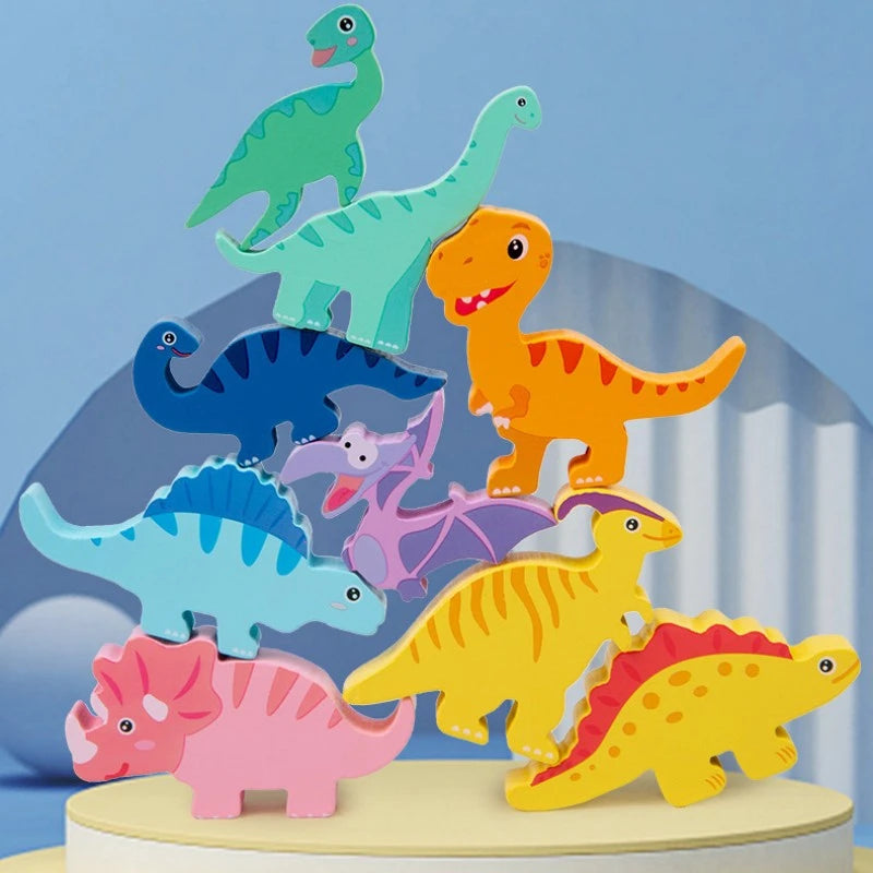 Toddler gift dinosaur toy designed to improve fine motor skills and balance