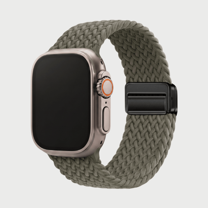 Flexible and stretchable braided smartwatch replacement strap