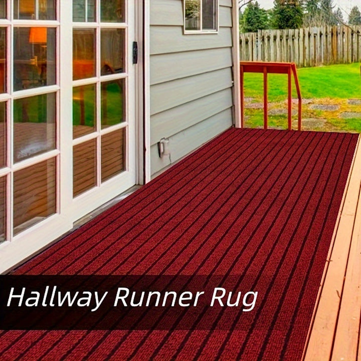 Functional non-slip runner rug designed to stay firmly in place on hard floors