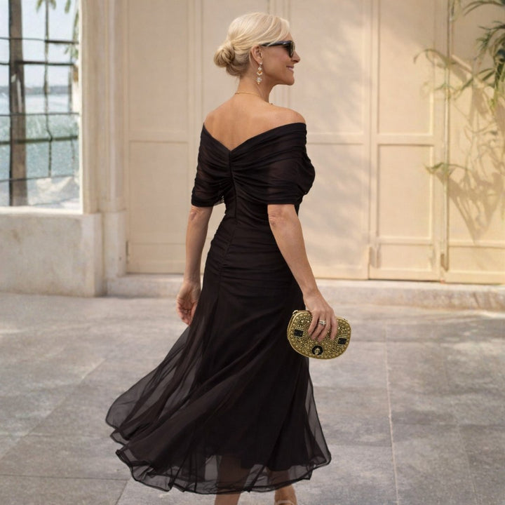 Beautiful women's formal dress with maxi length