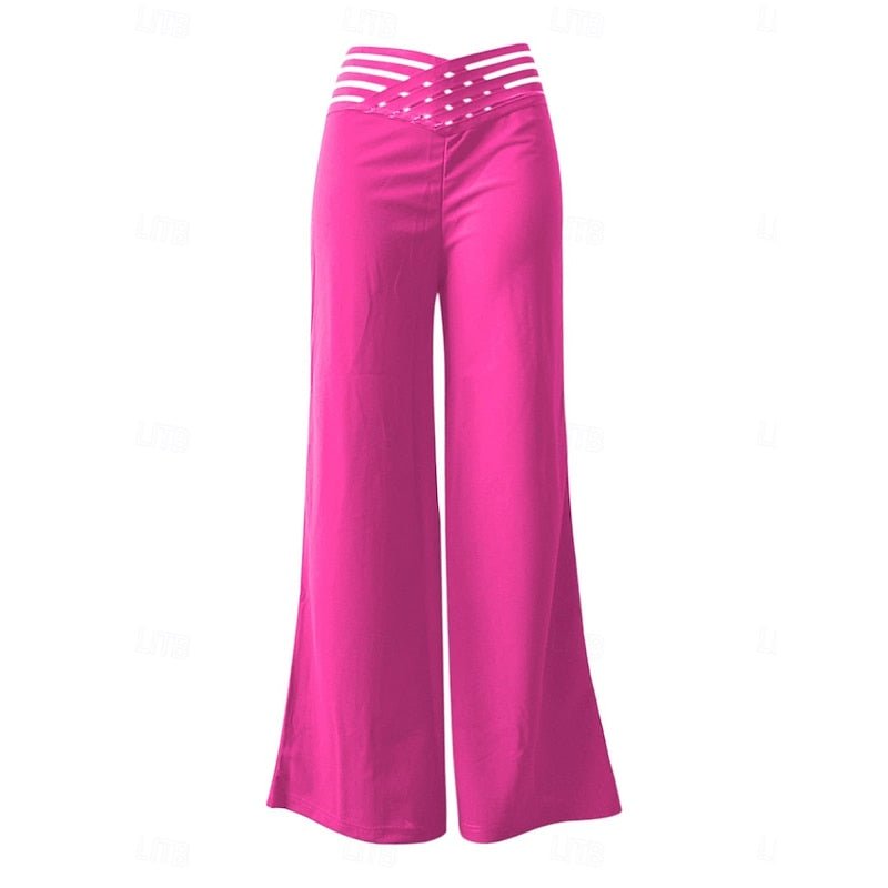Casual yet sophisticated high waist trousers styled for a modern fashion look