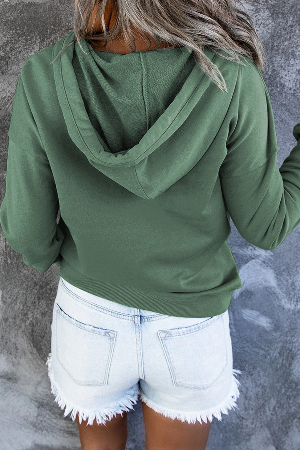 Stylish black casual wear sweater with hood