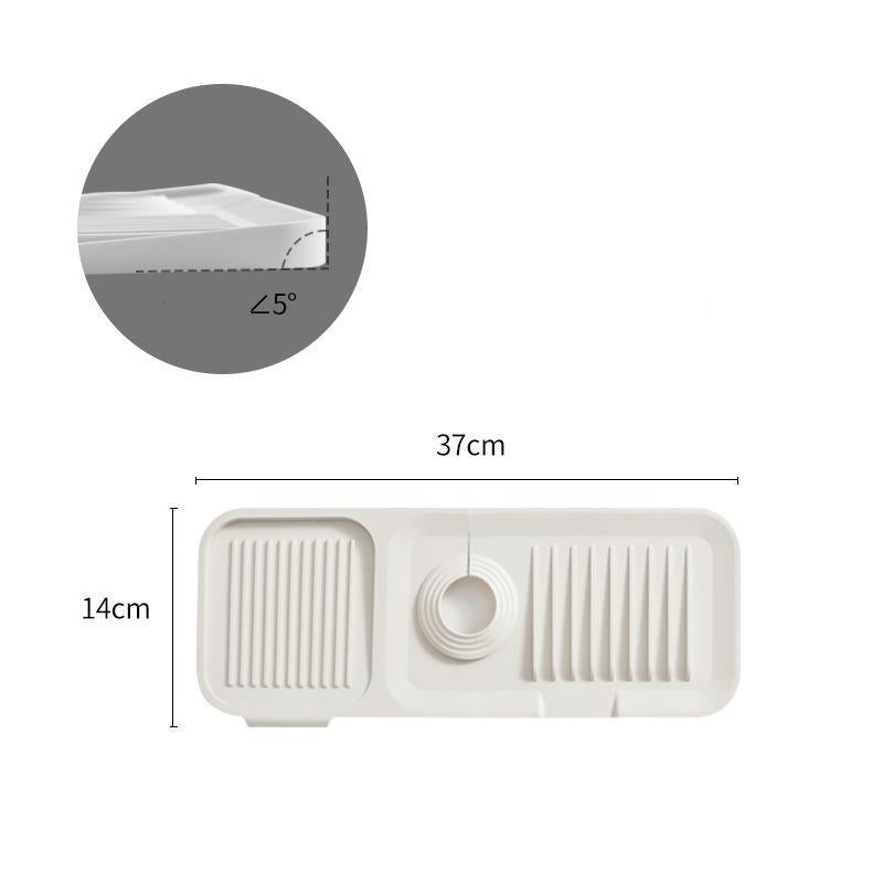 Easy to clean silicone mat hanging for storage in the kitchen