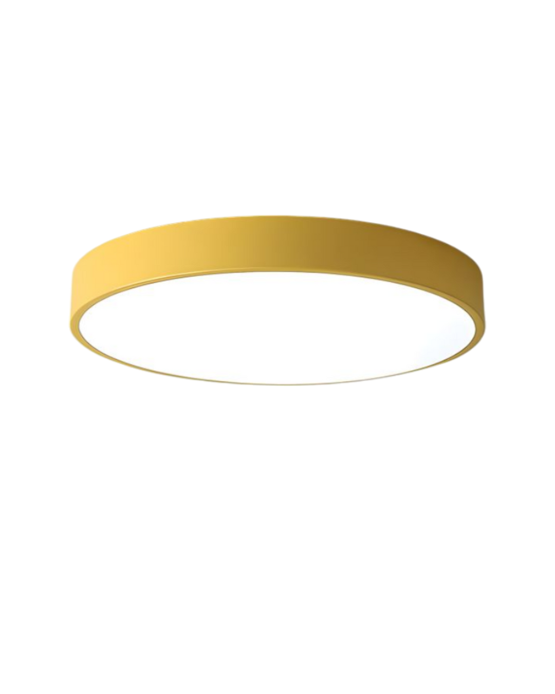 Purity of form in a minimalist white disc LED ceiling light