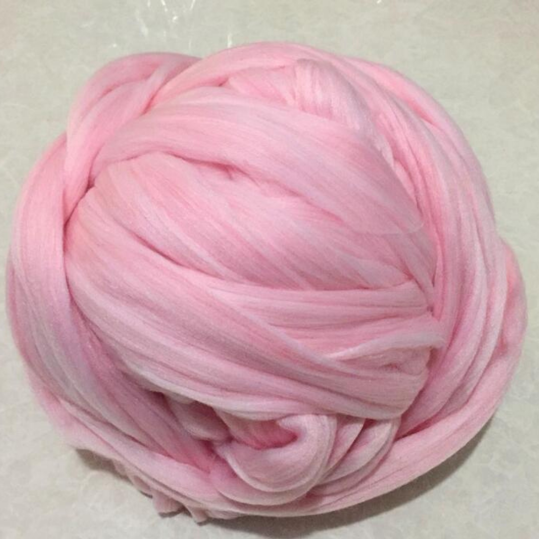 Complete craft kit package with yarn and tools for handmade blanket