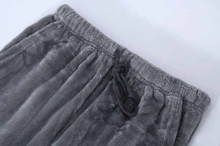 Stitched cuff detail on men's warm winter pyjama sleeves