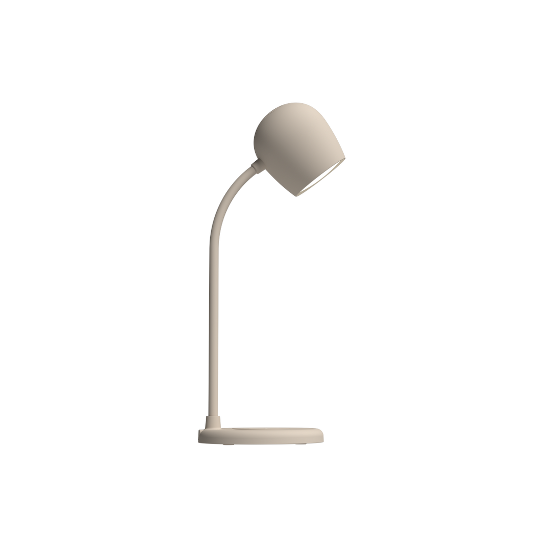 Energy-efficient LED desk lamp showcasing warm white reading light mode