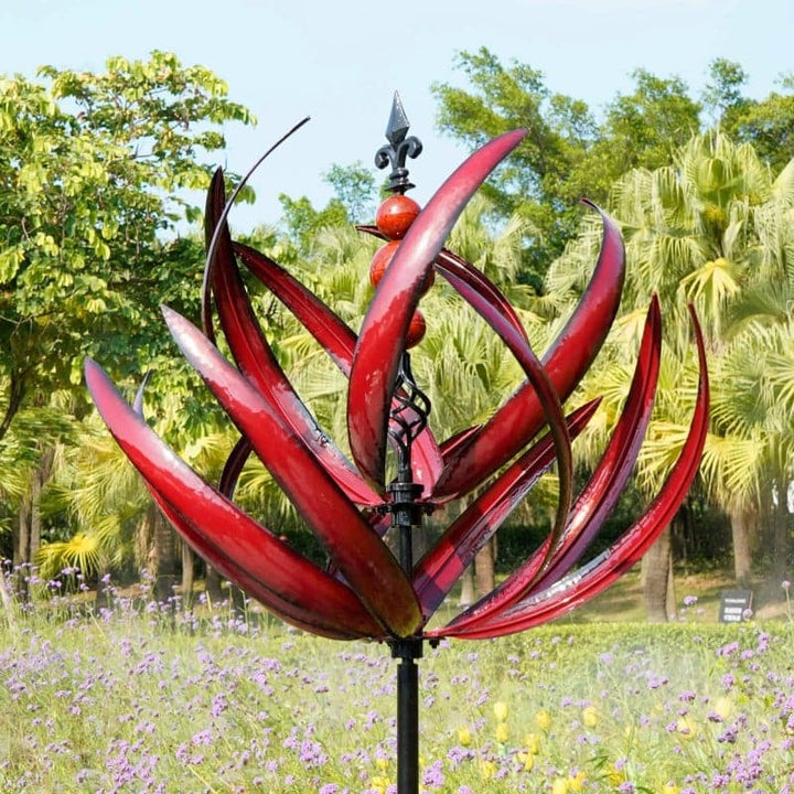 Kinetic wind spinner metal outdoor yard decoration
