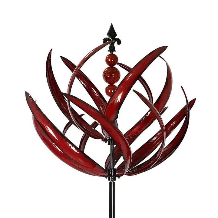 Metal wind spinner kinetic sculpture for garden decoration