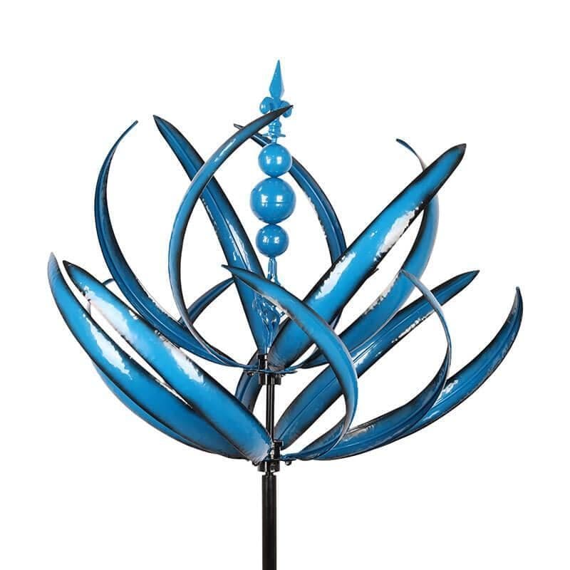 Outdoor yard decor metal wind spinner in motion