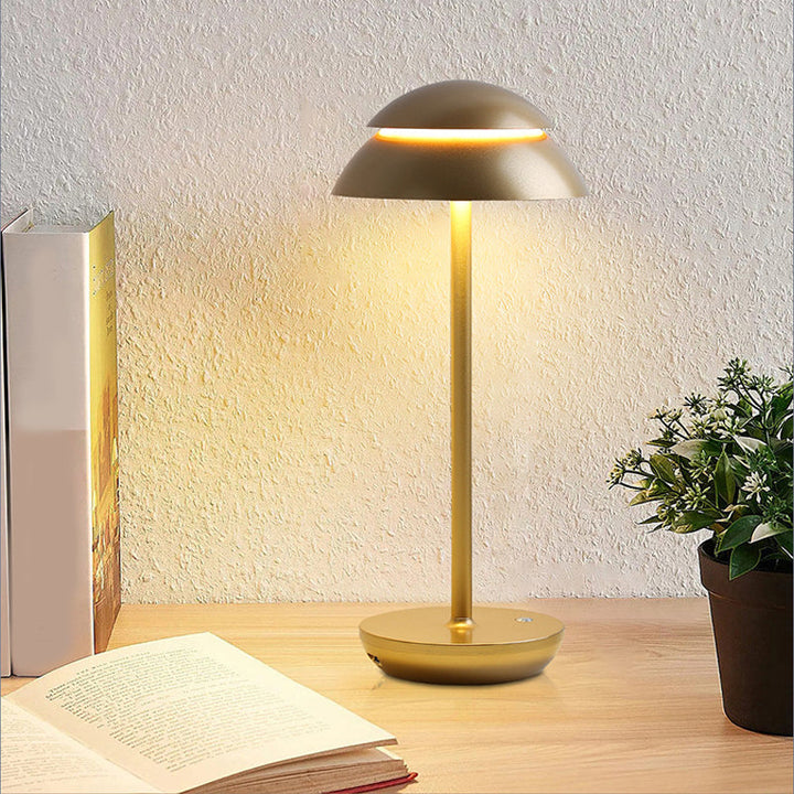 Cordless LED table lamp showcasing modern home decor lighting design