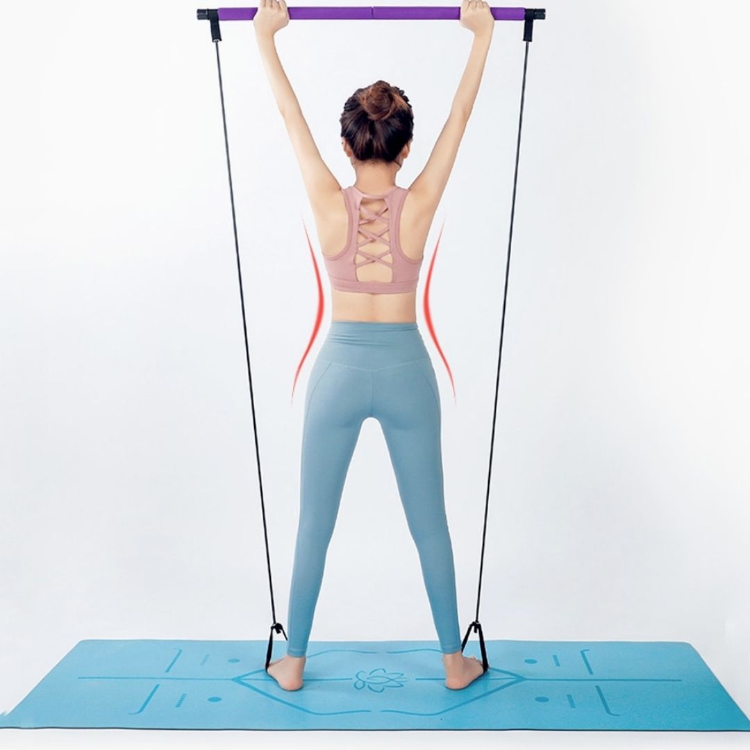 Detailed shot of foot strap on resistance band for versatile gym workouts