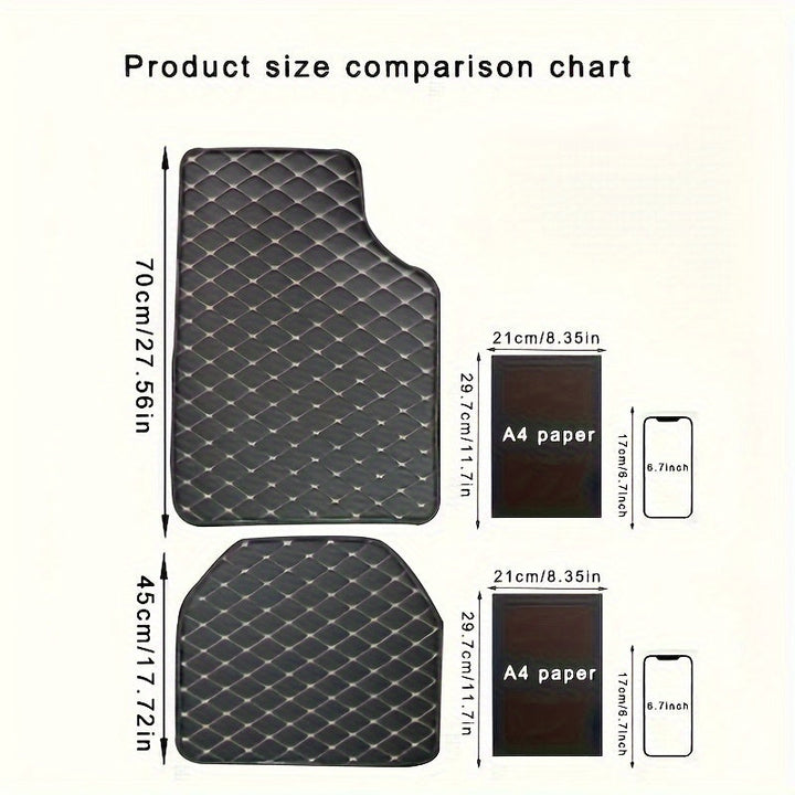 Non-slip backing view of universal vehicle floor liners for secure fit