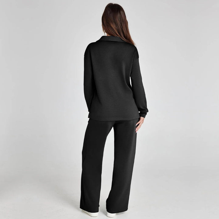 Back view of the women's two-piece loungewear set
