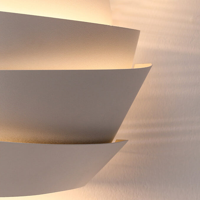 Detailed view of the modern iron lighting fixture hardware and mounting base