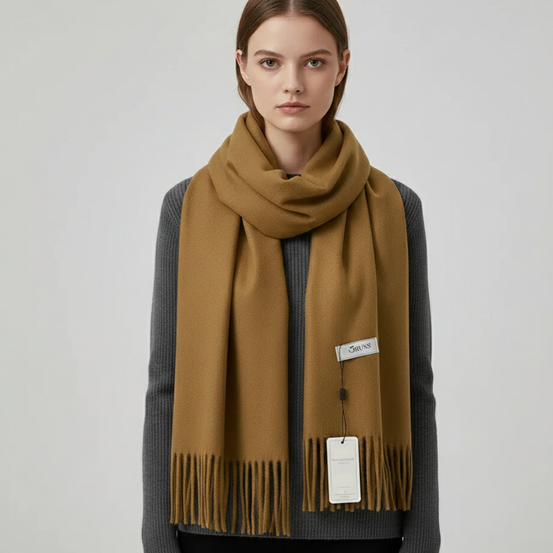 Plush winter scarf for women cold weather layering