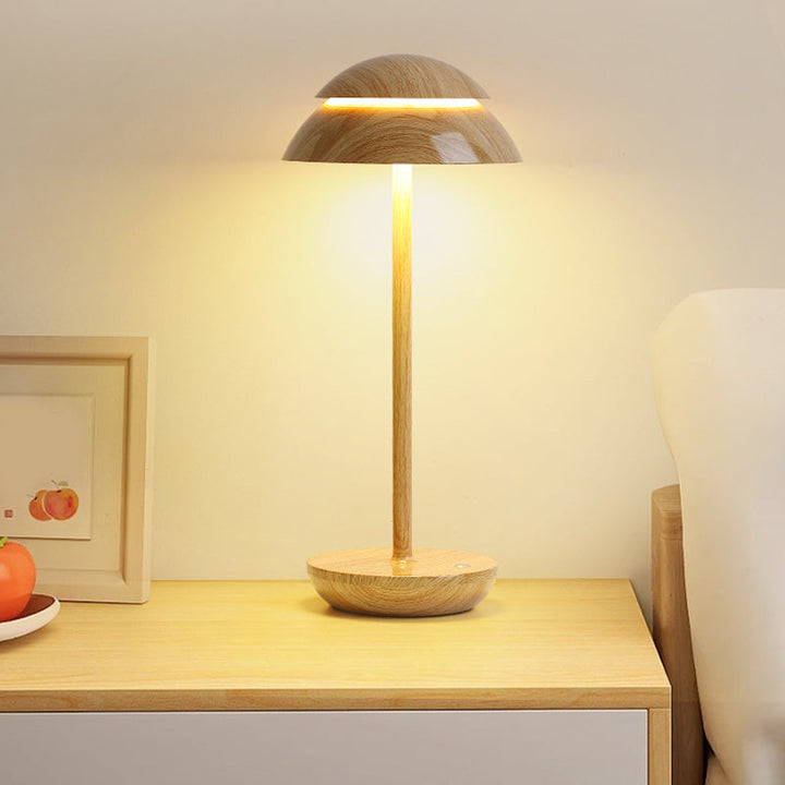 Rechargeable wireless table lamp for sleek bedside illumination
