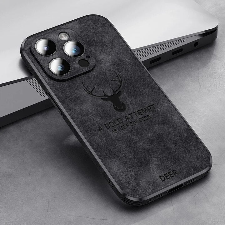 Ergonomic unisex luxury texture iPhone case in hand
