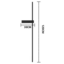 Ambient outdoor lighting effect created by the modern wall mounted lamp