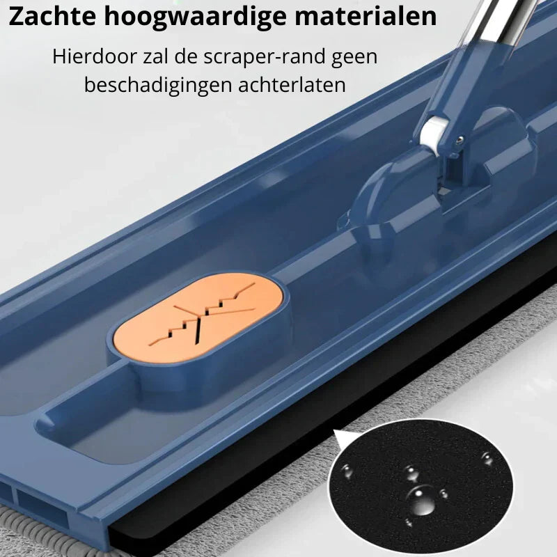 Close-up of soft scraper edge protecting delicate floor surfaces