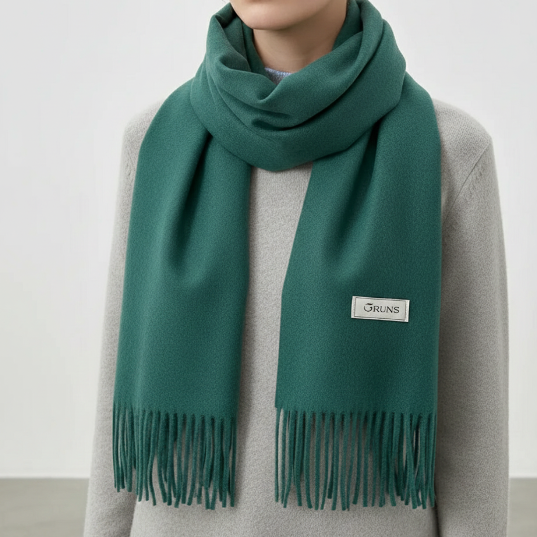Fashionable women's thick scarf with tassel fringe