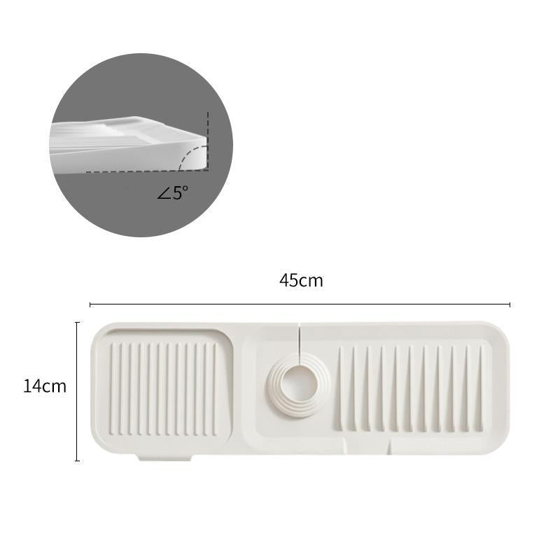 Versatile kitchen accessories silicone drying mat holding cutlery