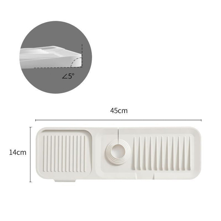 Versatile kitchen accessories silicone drying mat holding cutlery